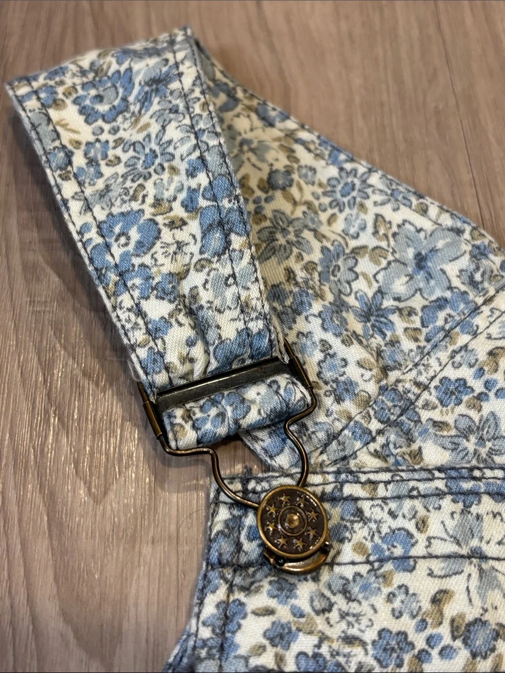 Free People Hanson Apron Midi Dress Color: Chambray Combo